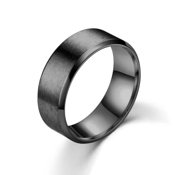 Stainless Steel PLAIN MATT FINISHED MEN BIKER RING - Picture 3 of 15
